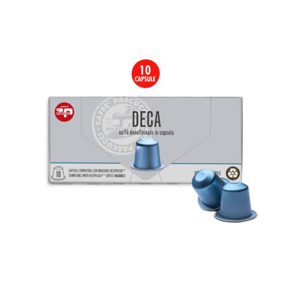Caffè Decaffeinato in capsula alluminio riciclabile 100% comp. Nespresso 10 pz
