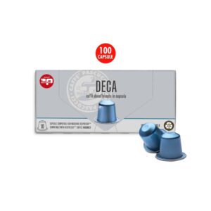 Caffè Decaffeinato in capsula alluminio riciclabile 100% comp. Nespresso 100 pz