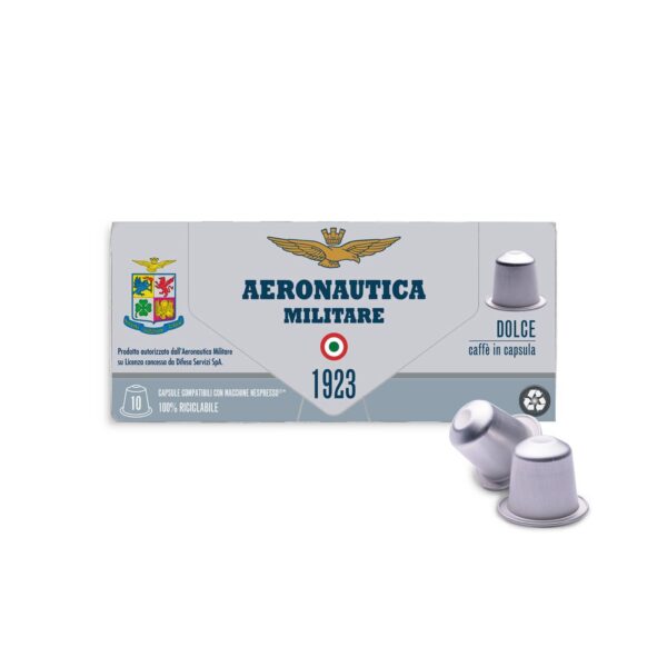 Caffè Aeronautica Militare in capsula alluminio riciclabile 100% comp. Nespresso (100 pezzi)