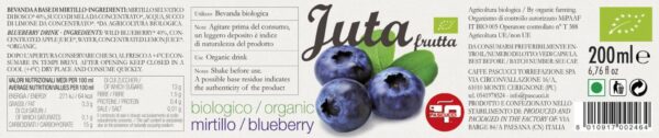 Succo mirtillo bio Juta Frutta (6 pezzi) - immagine 2