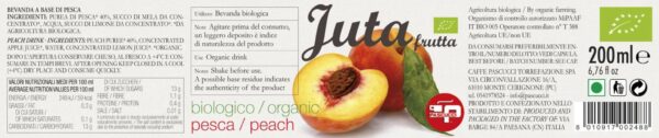 Succo pesca bio Juta Frutta (6 pezzi) - immagine 2