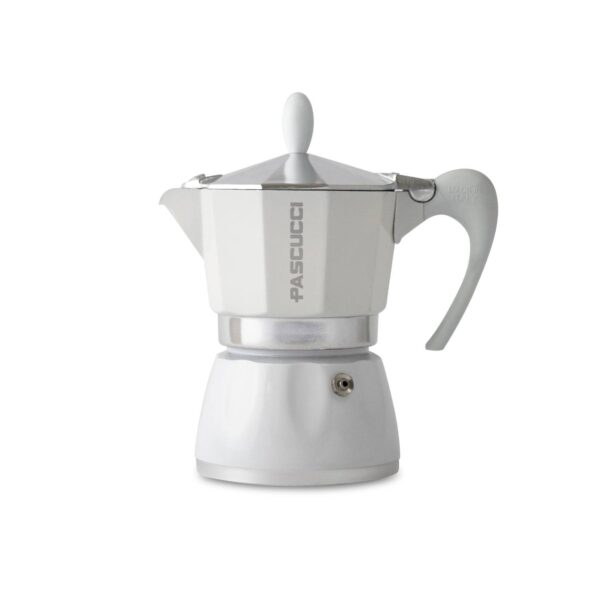 Caffettiera Moka 3 tazze bianca