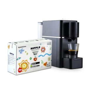 Macchina per capsule Nipple modello SV826 nera + Caffè Bio Genesi in capsula Nipple (60 pz)