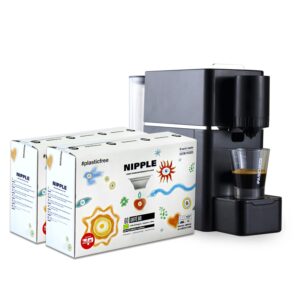 Macchina per capsule Nipple modello SV826 nera + Caffè Bio Genesi in capsula Nipple (120 pz)