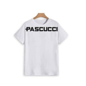 T-Shirt scritta Pascucci bianca unisex