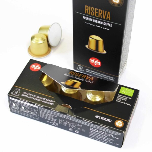 Caffè Bio in capsula alluminio riciclabile 100% comp. Nespresso 100 pz - immagine 3