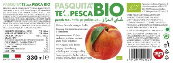 Tè alla pesca Pasquita bio (6 pezzi) - immagine 2
